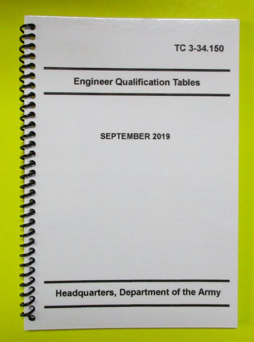 TC 3-34.150 Engineer Qualification Tables - 2019 - mini size - Click Image to Close
